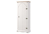 Corona White Vestry Cupboard  White Wax Antique Waxed Pine (DHD) Image 1
