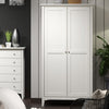 Como White 2 Door Wardrobe White  (DHD) Image 5