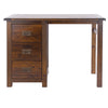 Boston Single Pedestal Dressing Table Dark Brown  (DHD) Image 2
