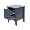 Como Blue 2 Petite Drawer Bedside Cabinet  Blue  (DHD) Image 4