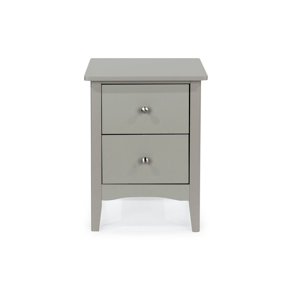 Como Grey 2 Drawer Bedside Cabinet  Grey  (DHD) Image 2