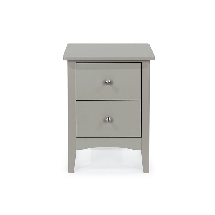 Como Grey 2 Drawer Bedside Cabinet  Grey  (DHD) Image 2