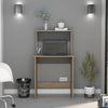 Vegas Workstation With Keyboard Shelf Bleached Oak Grey (DHD) Image 4