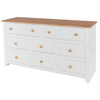Capri 6+2 Drawer Large Chest White Antique Waxed Pine (DHD) Image 1