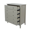 Como Grey 5 Drawer Chest Grey  (DHD) Image 4