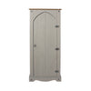 Corona Grey Vestry Cupboard  Grey Wax Antique Waxed Pine (DHD) Image 2