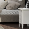 Como White 2 Drawer Bedside Cabinet  White  (DHD) Image 5