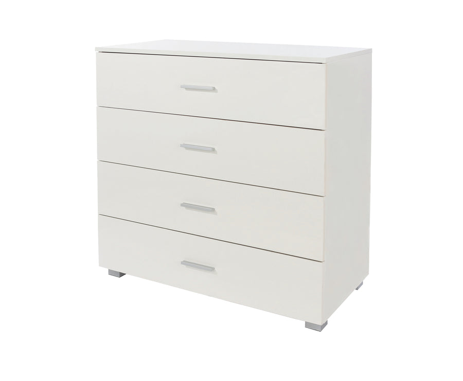 Lido 4 Drawer Chest Of Drawers   White  (DHD) Image 1