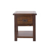 Boston 1 Drawer Bedside Cabinet Dark Brown  (DHD) Image 2