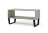 Texas Open Coffee Table Grey Waxed Pine Black (DHD) Image 1