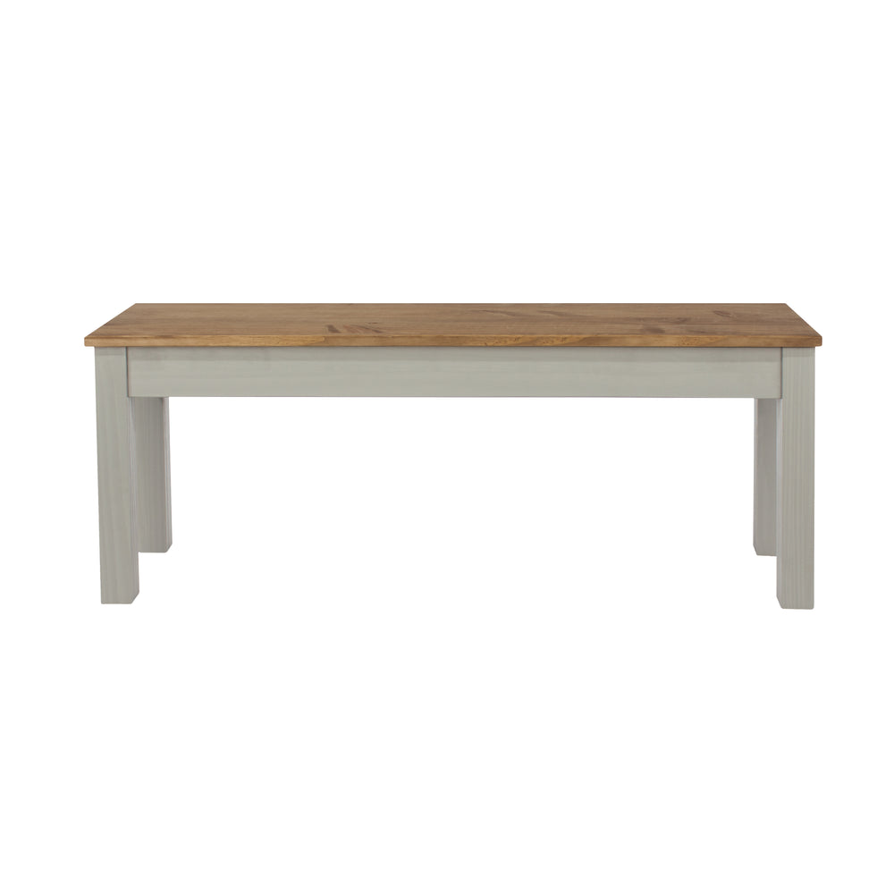 Linea Linea Bench For 1500Mm Table Grey Antique Waxed Pine (DHD) Image 2
