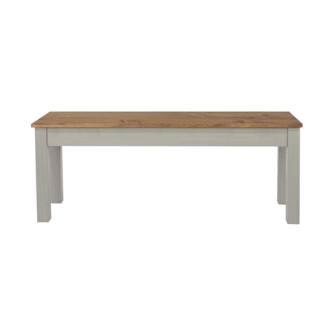 Linea Linea Bench For 1500Mm Table Grey Antique Waxed Pine (DHD) Image 2