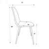 Aspen Rectangular Dining Table, White Marble Effect Foiled Top And 4 X Upholstered Chair Set  White Grey (DHD) Image 8