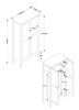 Como Blue 2 Door Wardrobe Blue  (DHD) Image 6
