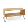 Augusta Pine Open Coffee Table Antique Waxed Pine Black (DHD) Image 3