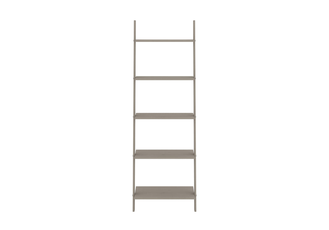 Corona Grey Ladder Design Shelf Unit Grey Wax  (DHD) Image 2