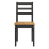 Linea Linea Black Ladder Back Chair (Pair) Black Antique Waxed Pine (DHD) Image 2