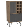 Vegas Wine Cabinet Bleached Oak Grey (DHD) Image 1