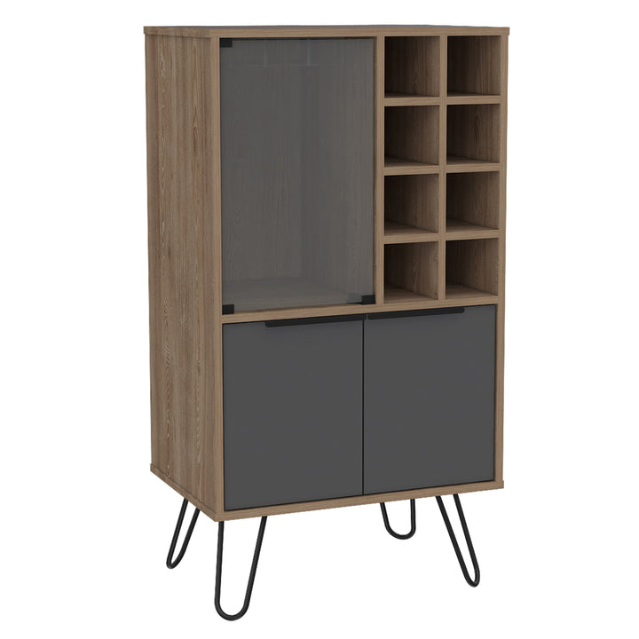 Vegas Wine Cabinet Bleached Oak Grey (DHD) Image 1