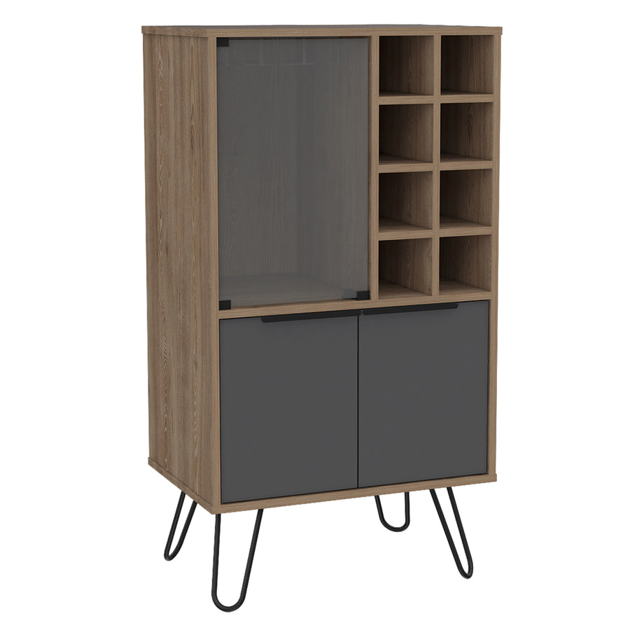 Vegas Wine Cabinet Bleached Oak Grey (DHD) Image 1