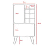 Vegas Wine Cabinet Bleached Oak Grey (DHD) Image 7
