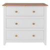 Capri 3 Drawer Chest White Antique Waxed Pine (DHD) Image 2