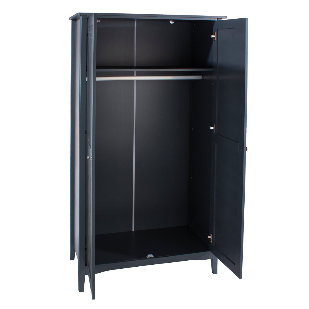 Como Blue 2 Door Wardrobe Blue  (DHD) Image 4