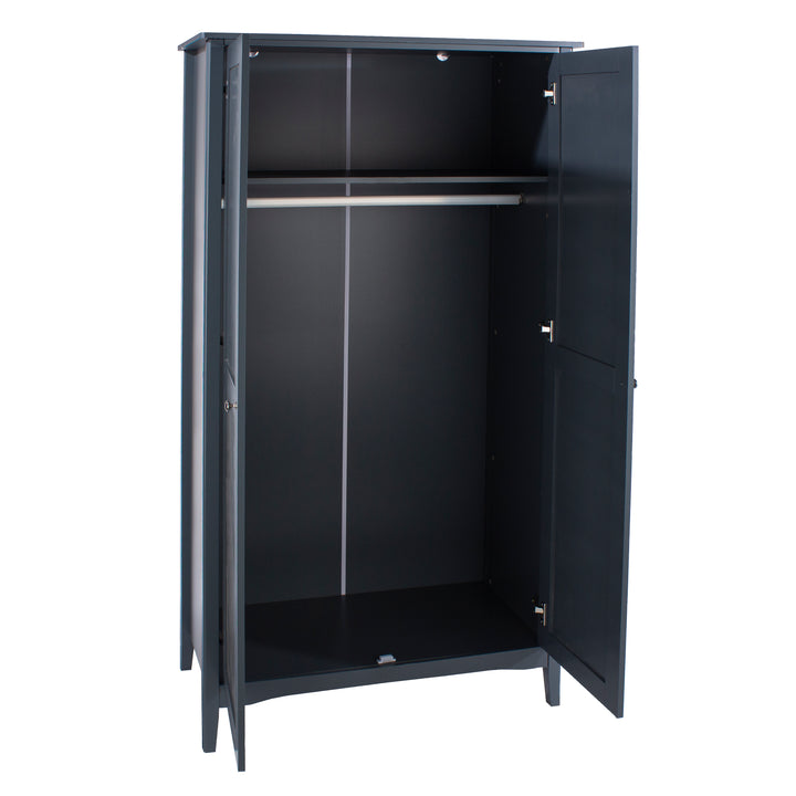 Como Blue 2 Door Wardrobe Blue  (DHD) Image 4