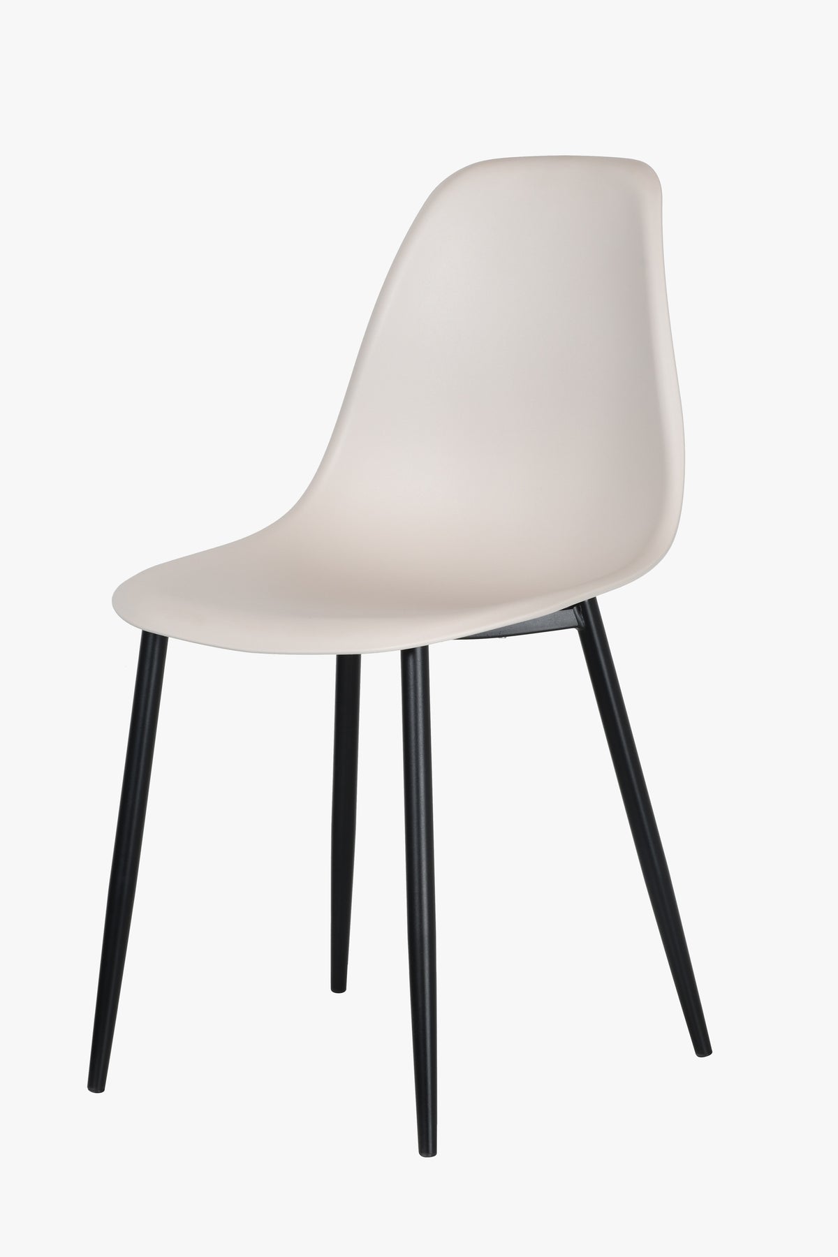 Aspen Curve Chair, Calico Plastic Seat With Black Metal Legs (Pair) Calico Black (DHD) Image 1