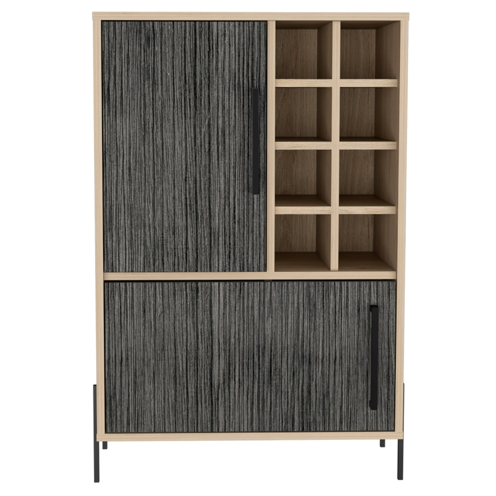Harvard Drinks Bar Washed Oak Carbon Grey Oak (DHD) Image 2
