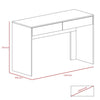 Harvard 2 Drawer Desk Washed Oak Carbon Grey Oak (DHD) Image 6