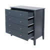 Como Blue 4 Drawer Chest Blue  (DHD) Image 4