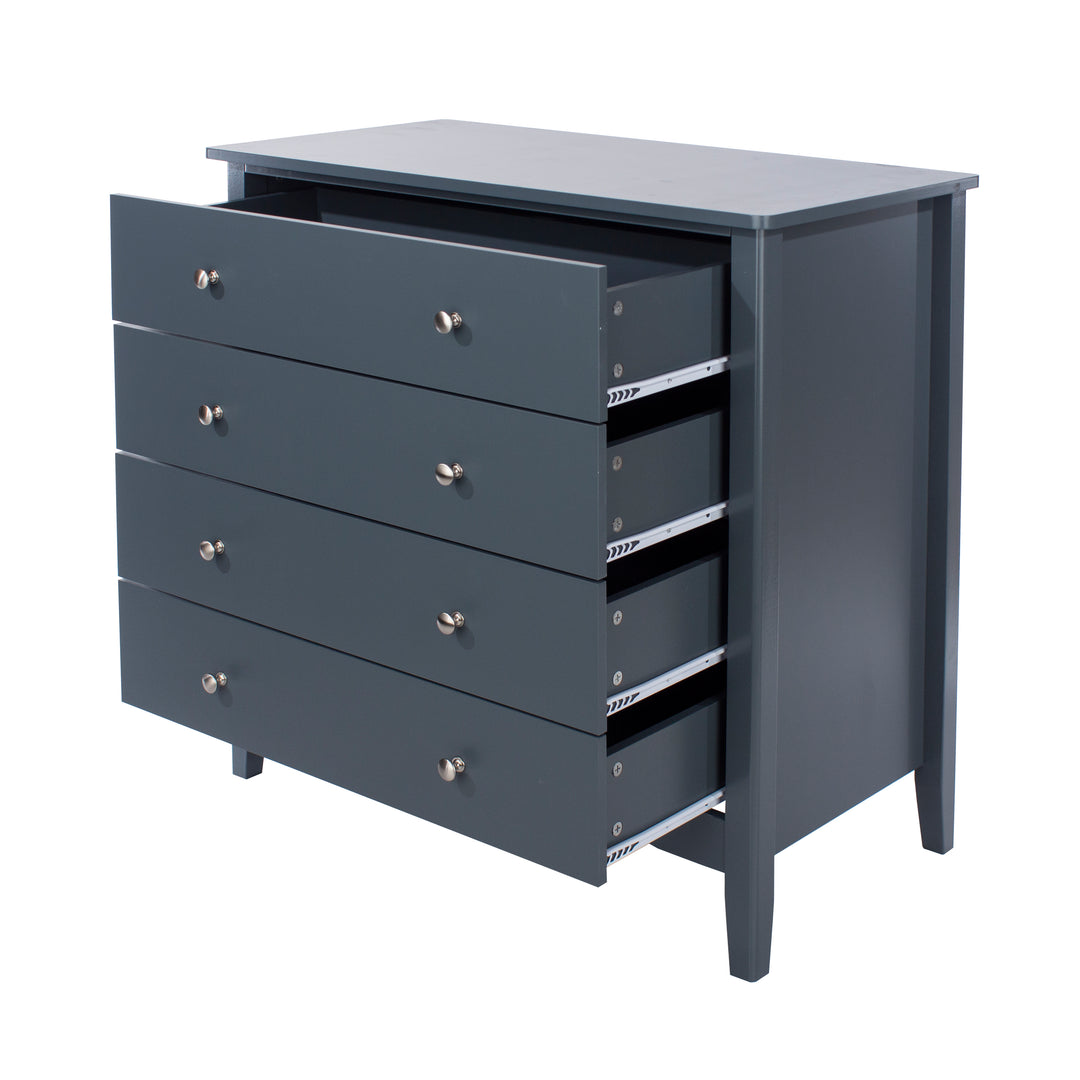Como Blue 4 Drawer Chest Blue  (DHD) Image 4