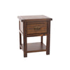 Boston 1 Drawer Bedside Cabinet Dark Brown  (DHD) Image 3