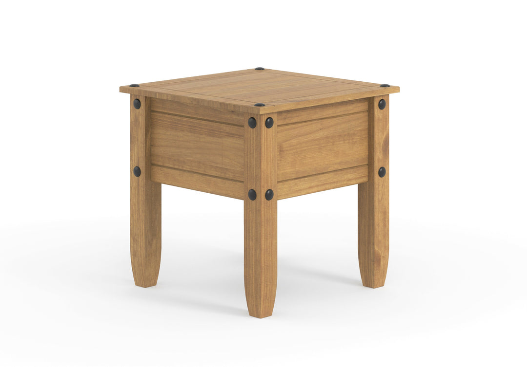 Corona Lamp Table Antique Waxed Pine  (DHD) Image 3