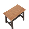 Corona Black Live Edge Large Dining Bench Black Antique Waxed Pine (DHD) Image 3