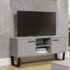 Texas 2 Door Flat Screen Tv Unit Grey Waxed Pine Black (DHD) Image 4