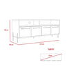 Harvard Wide Screen Tv Rack With 4 Doors Washed Oak Carbon Grey Oak (DHD) Image 6