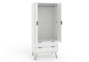 Augusta White 2 Door, 2 Drawer Wardrobe White    (DHD) Image 5
