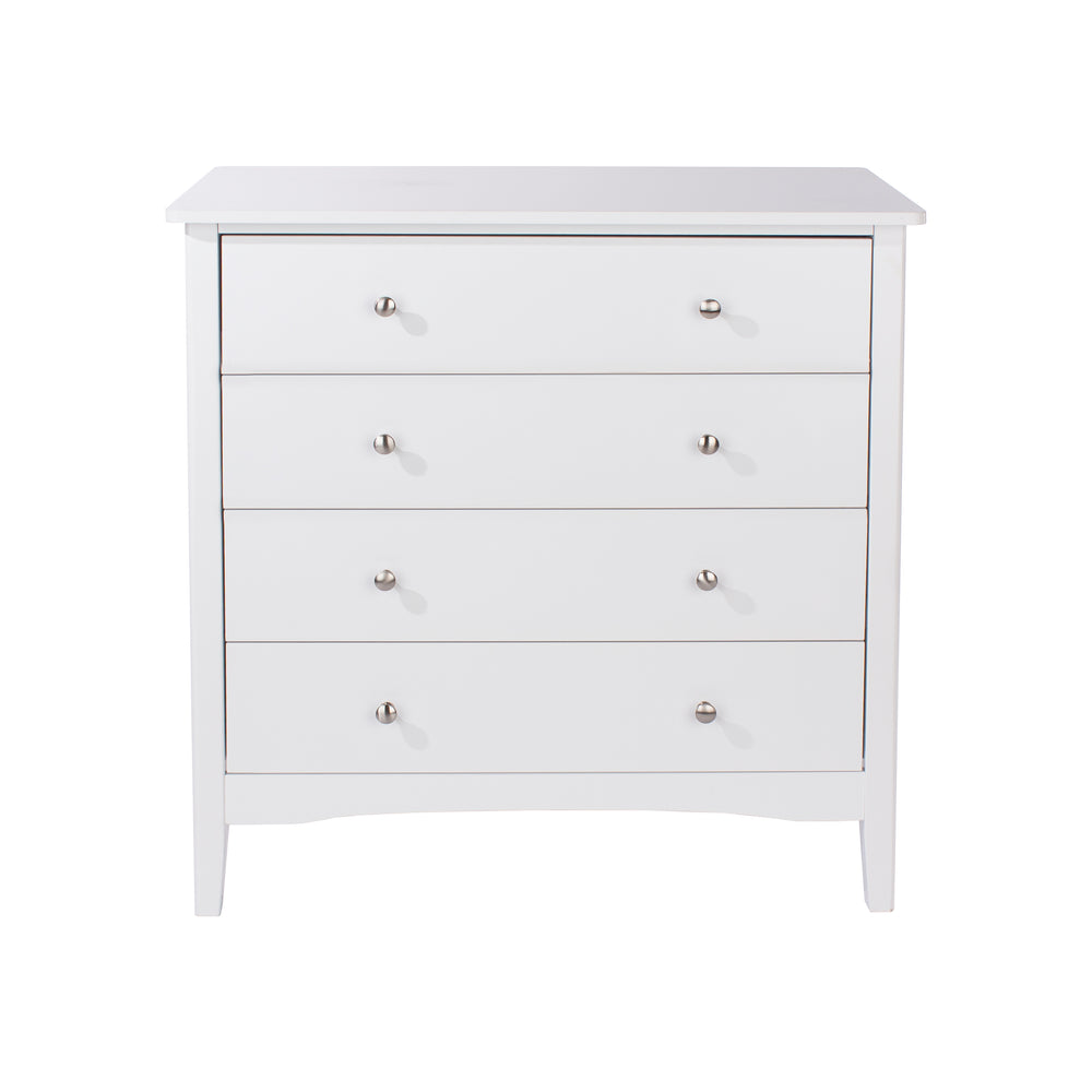 Como White 4 Drawer Chest White  (DHD) Image 2