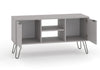 Augusta Grey 2 Door Flat Screen Tv Unit Grey   (DHD) Image 4
