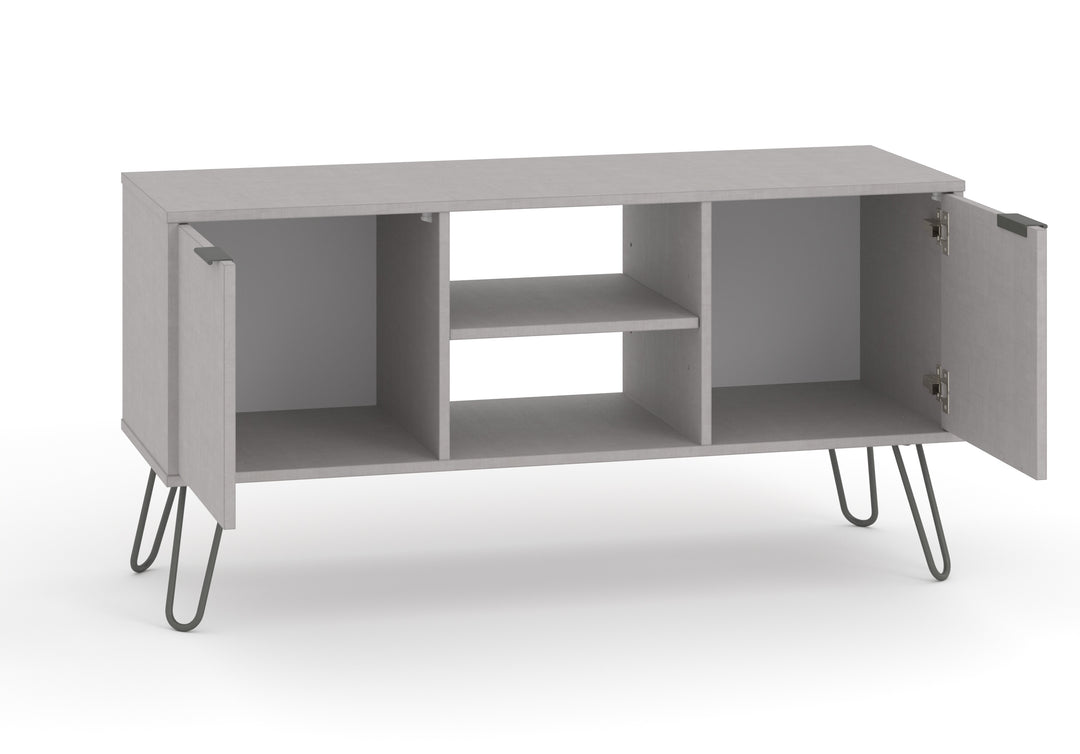 Augusta Grey 2 Door Flat Screen Tv Unit Grey   (DHD) Image 4