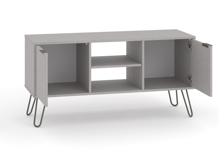 Augusta Grey 2 Door Flat Screen Tv Unit Grey   (DHD) Image 4