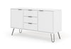 Augusta White Medium Sideboard With 2 Doors, 3 Drawers  White    (DHD) Image 1
