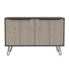 Nevada Large 4 Door Sideboard  Smoked Oak Bleached Grey Oak (DHD) Image 2