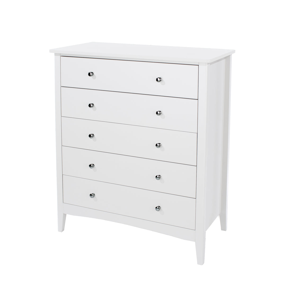 Como White 5 Drawer Chest White  (DHD) Image 1