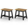 Corona Black Live Edge Large Dining Bench Black Antique Waxed Pine (DHD) Image 2