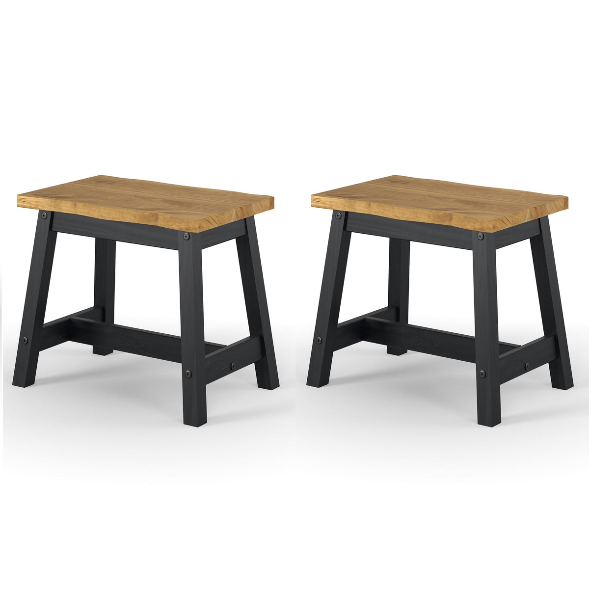 Corona live edge bench, additional view