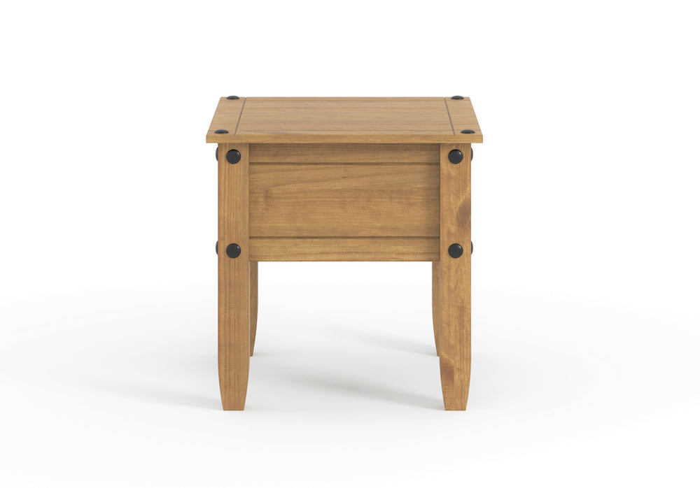 Corona Lamp Table Antique Waxed Pine  (DHD) Image 2