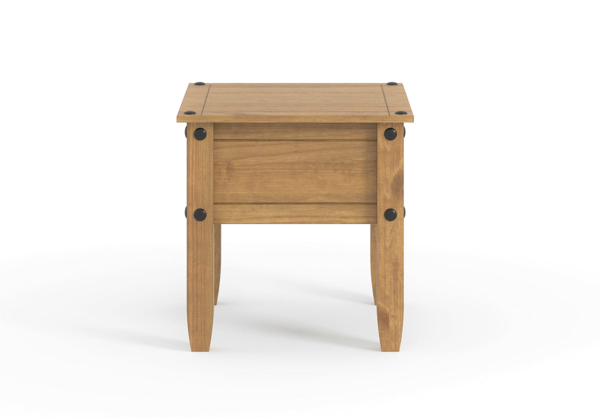 Corona Lamp Table Antique Waxed Pine  (DHD) Image 2